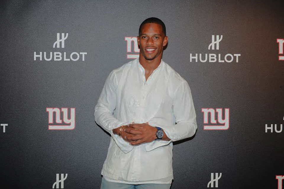 Victor Cruz at the Hublot x NY Giants Event